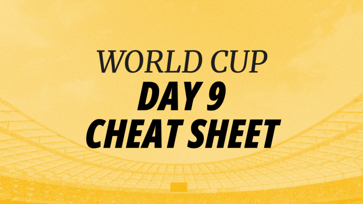 Image for World Cup 9 Cheat Sheet